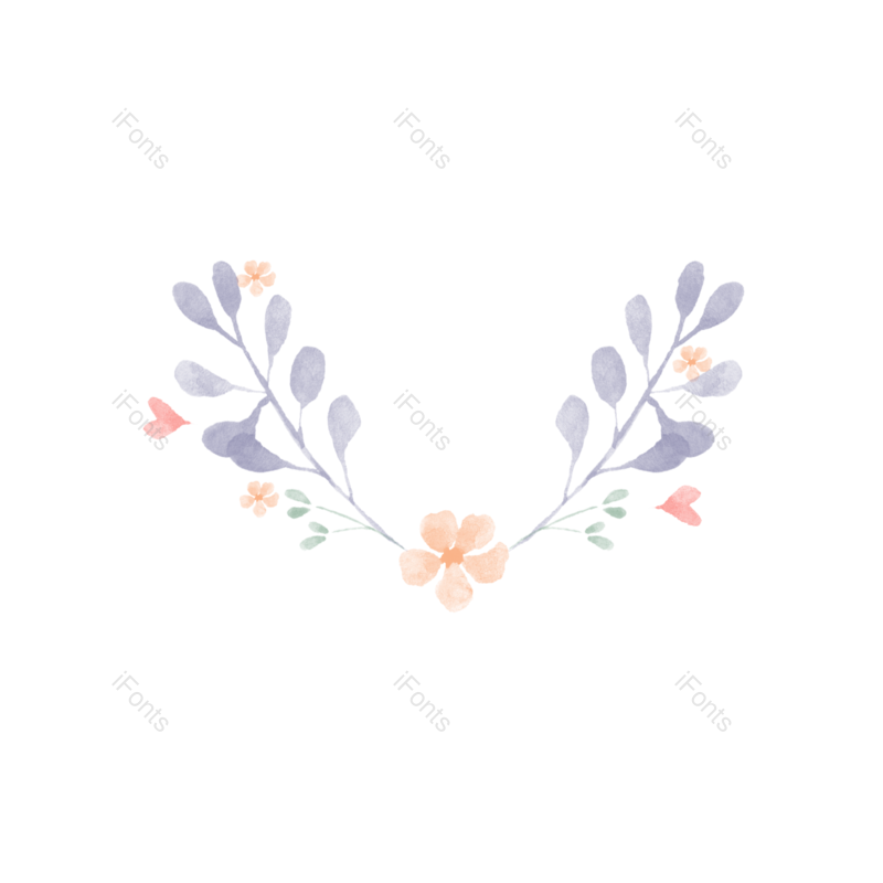 清新图片,花环元素,简约PNG,花朵边框免抠素材